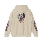 Sweat à capuche Unisexe - Crâne Ange et Démon — Sweat-shirt à motif Fleurs de Cerisier Gothiques