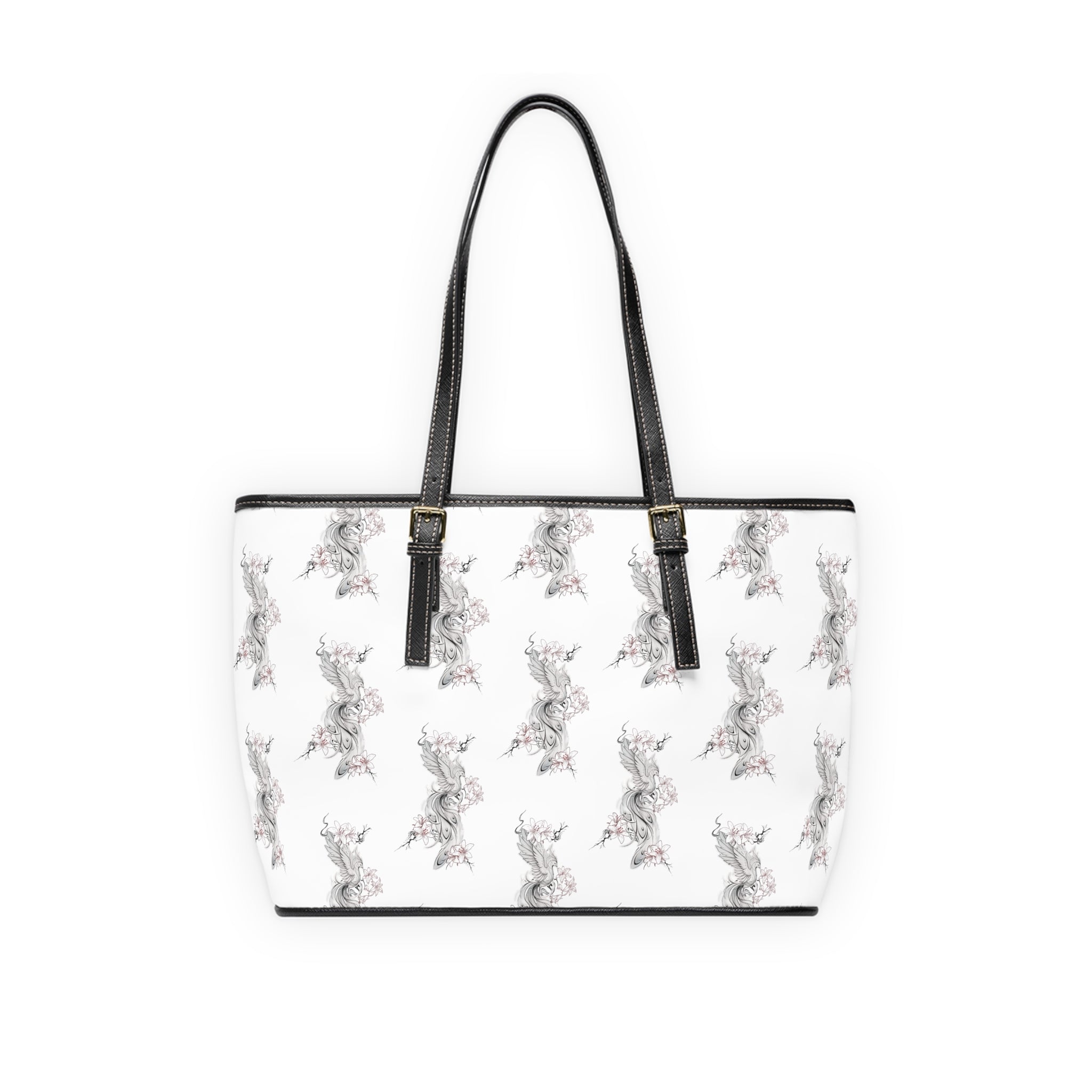 Sac bandoulière en cuir PU à motif floral