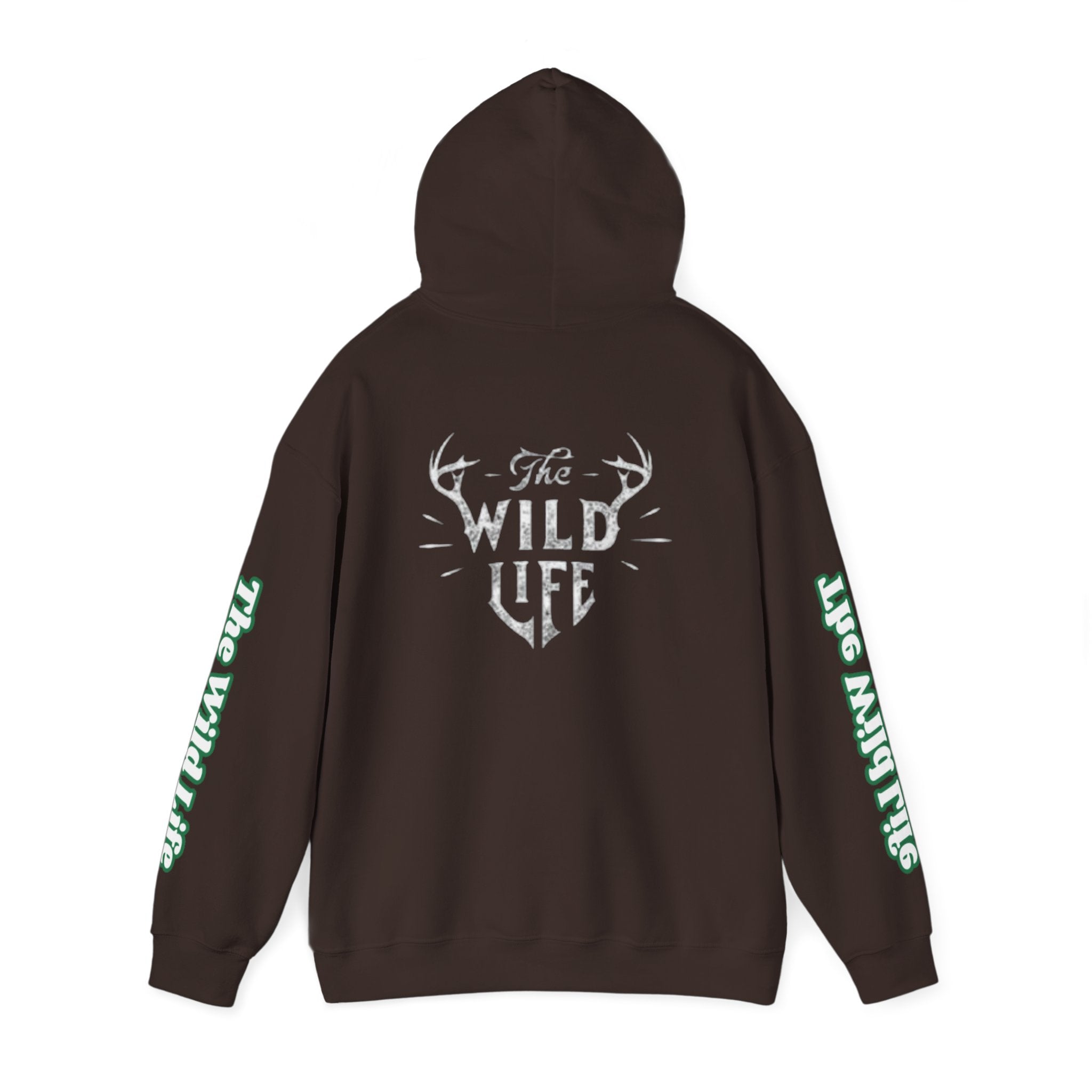 Hoodie — "The Wild Life" Antler Graphic Pullover
