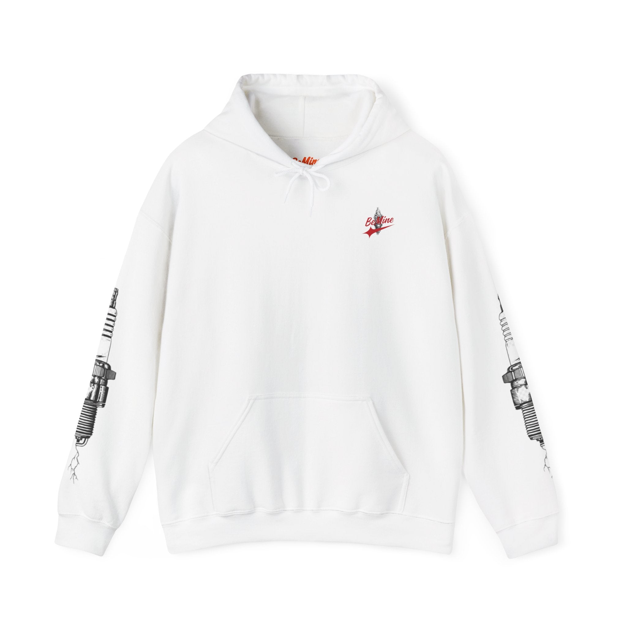 Sweat à capuche Unisexe tête de mort et bougie d'allumage