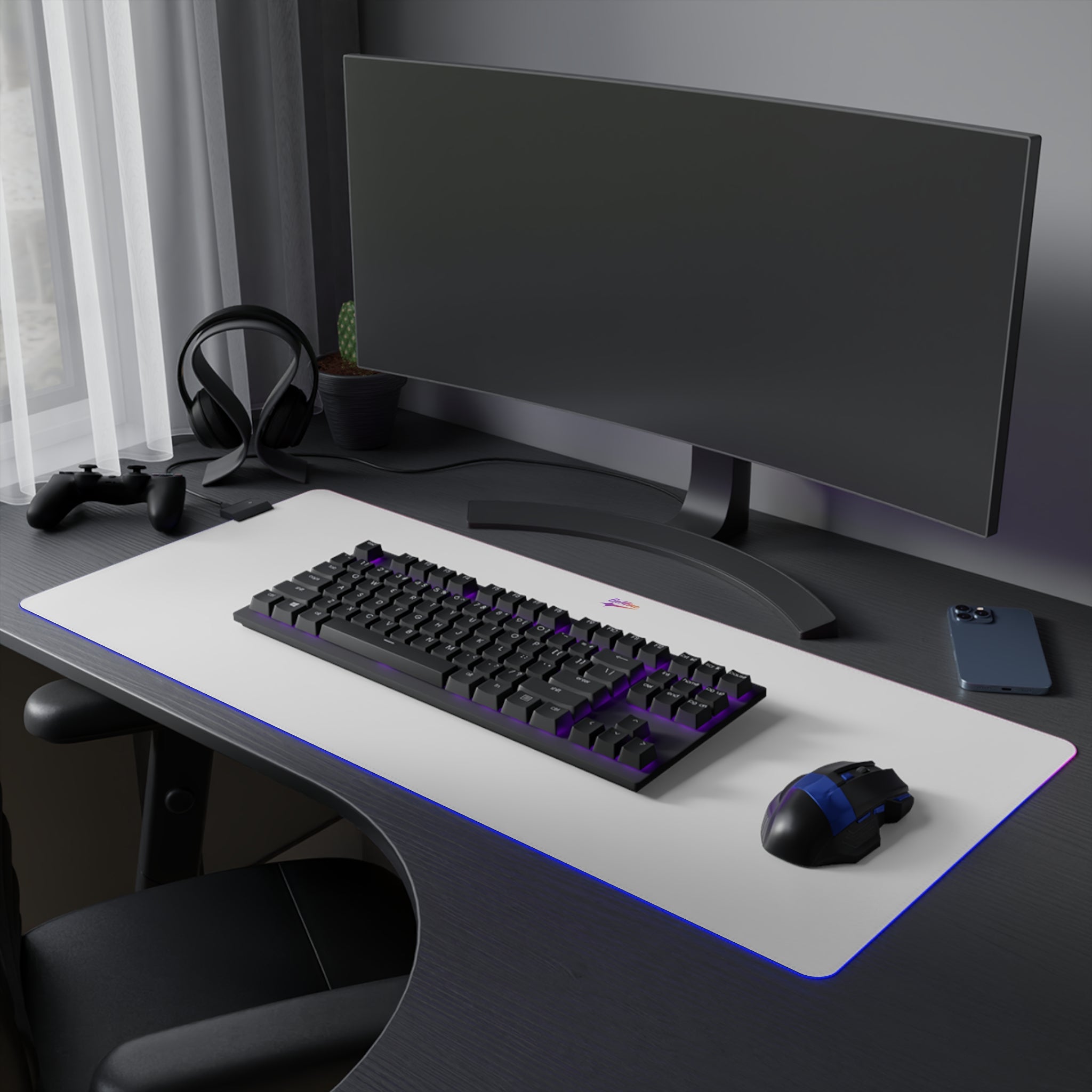 Tapis de souris gaming étendu à LED RGB Personnalisable