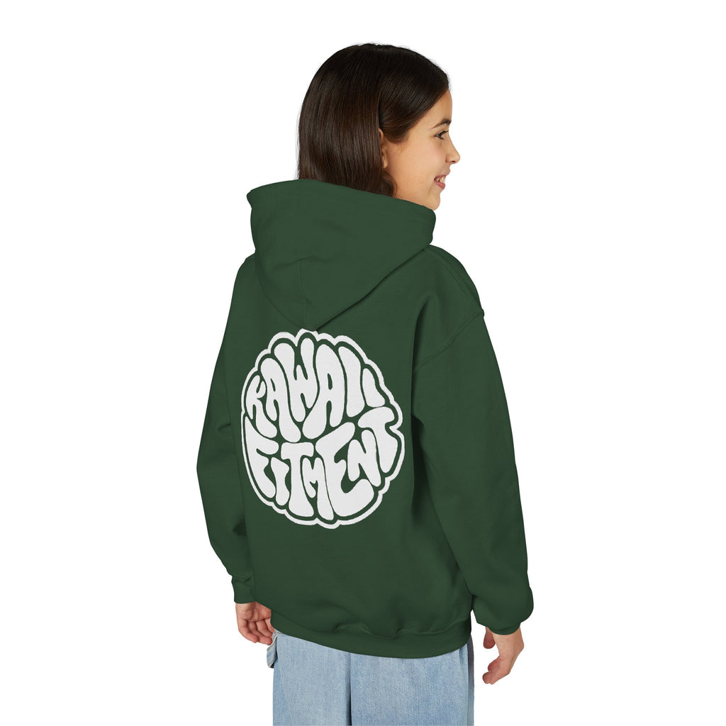 Sweat à capuche pour enfant  Logo rétro à bulles