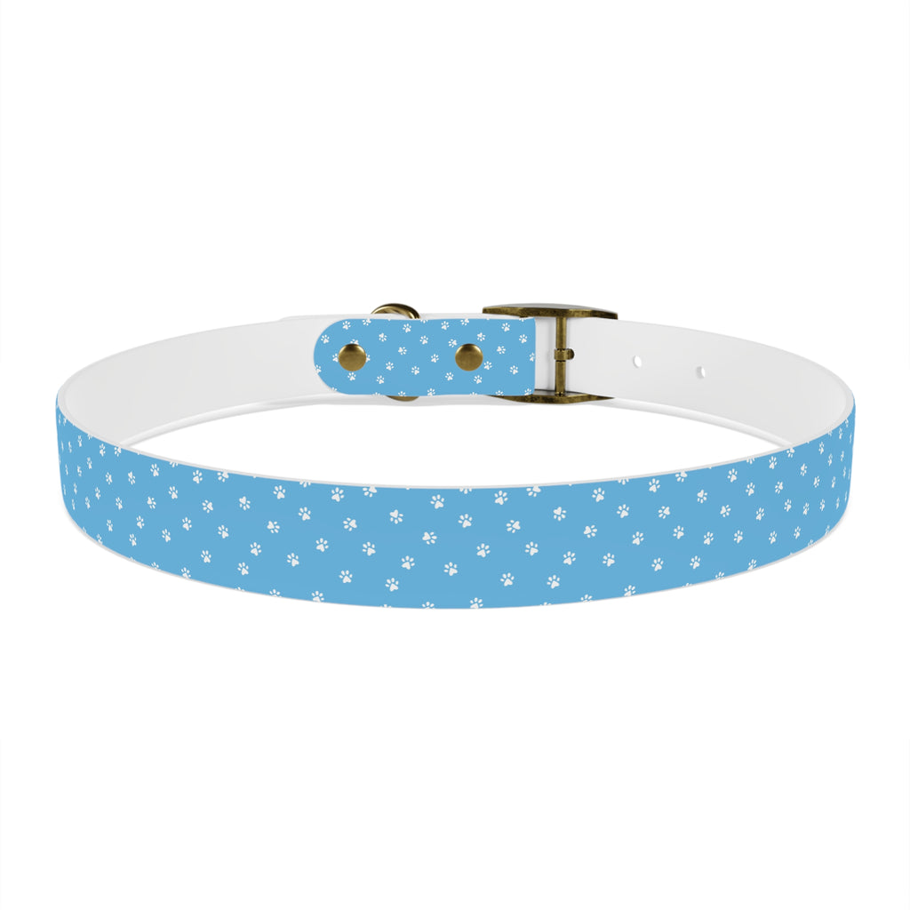 Collier pour chien à motif de patte bleue