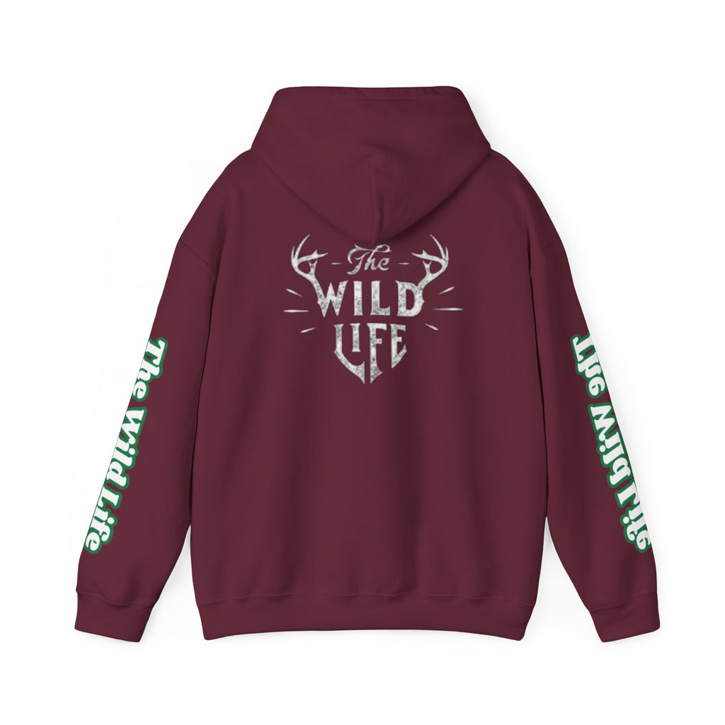 Hoodie — "The Wild Life" Antler Graphic Pullover