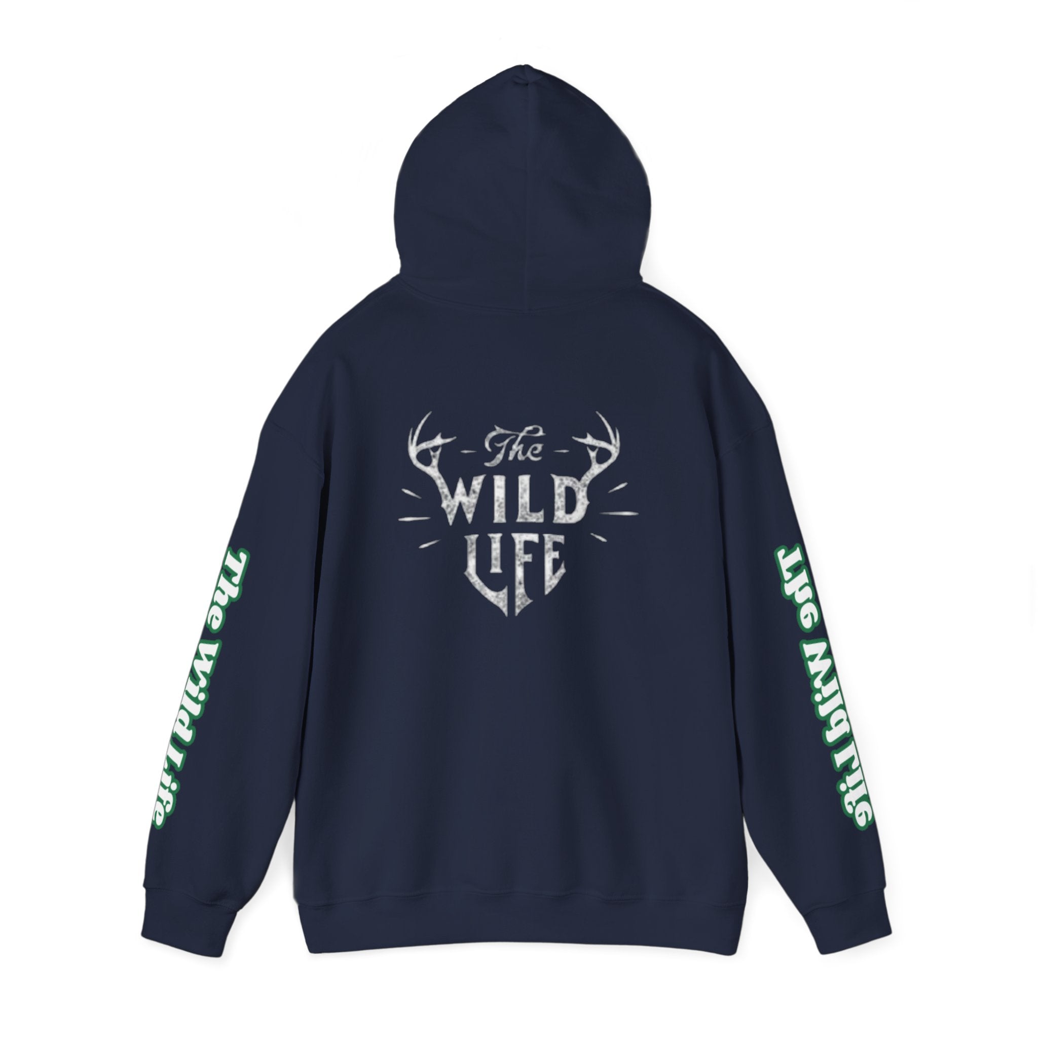 Hoodie — "The Wild Life" Antler Graphic Pullover