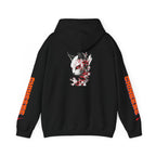 Sweat à capuche Unisexe — Pull graphique Blood Blossom Fox « CHINESE »