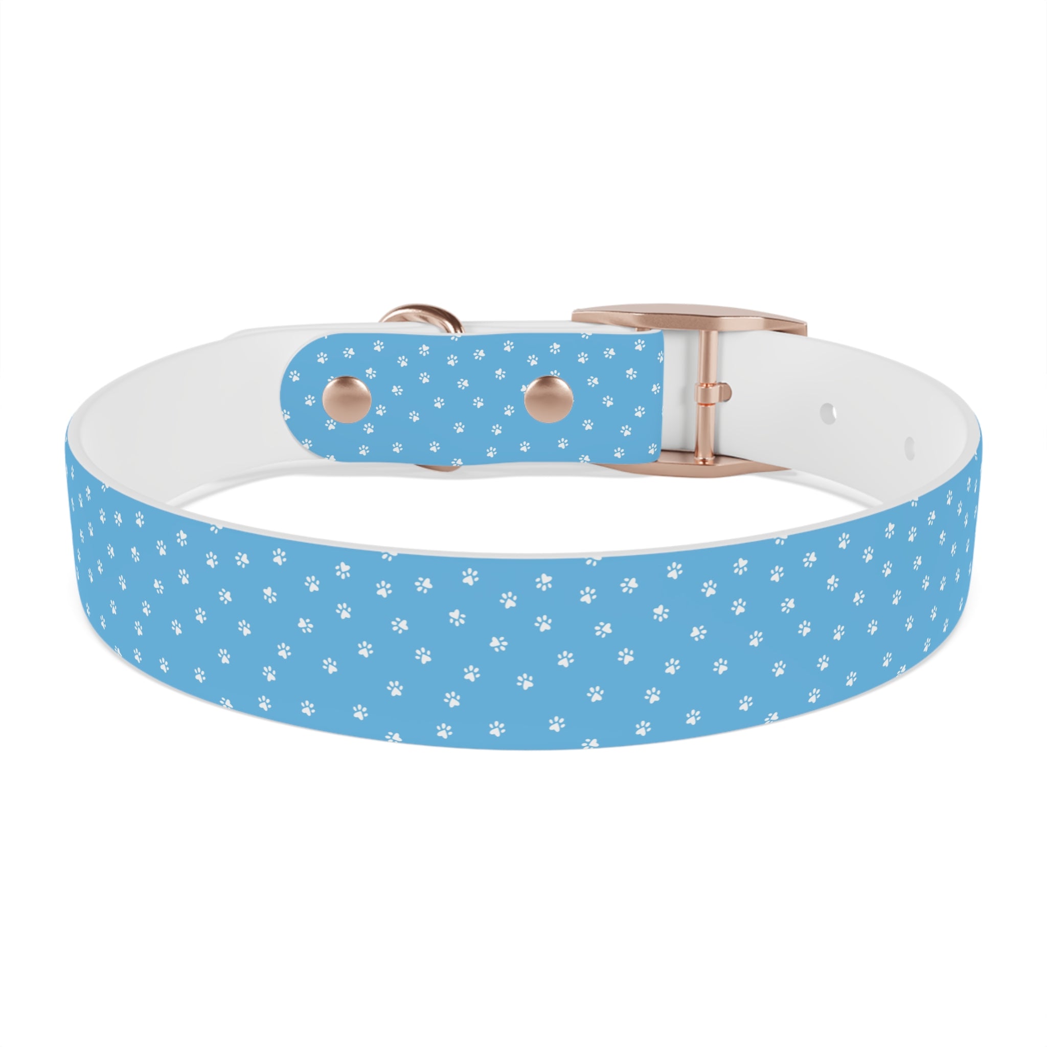 Collier pour chien à motif de patte bleue