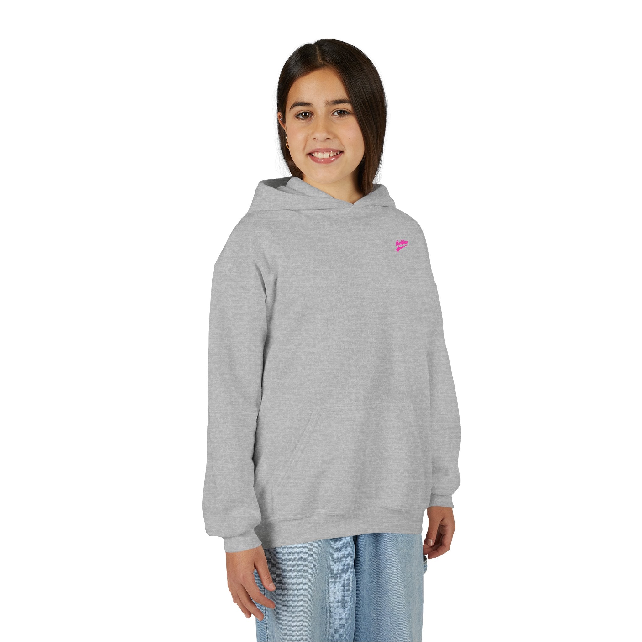 Sweat à capuche pour fille Motif cœur éclair rose