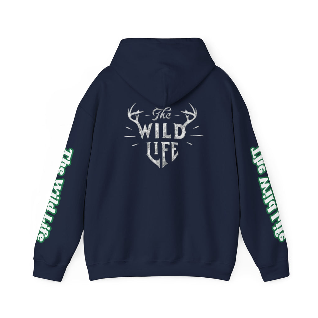 Hoodie — "The Wild Life" Antler Graphic Pullover