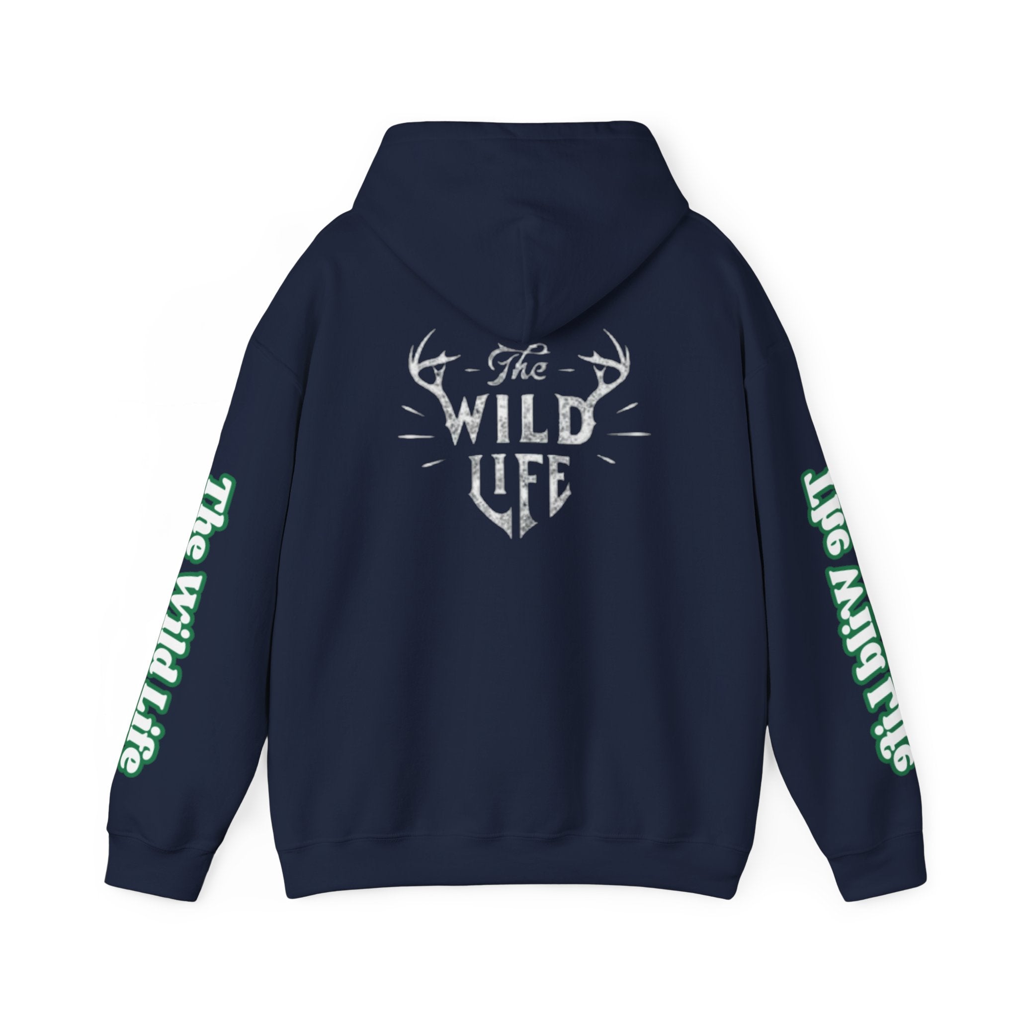 Hoodie — "The Wild Life" Antler Graphic Pullover