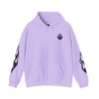 Hoodies Unisexe Tête de mort - flamme sur les manches