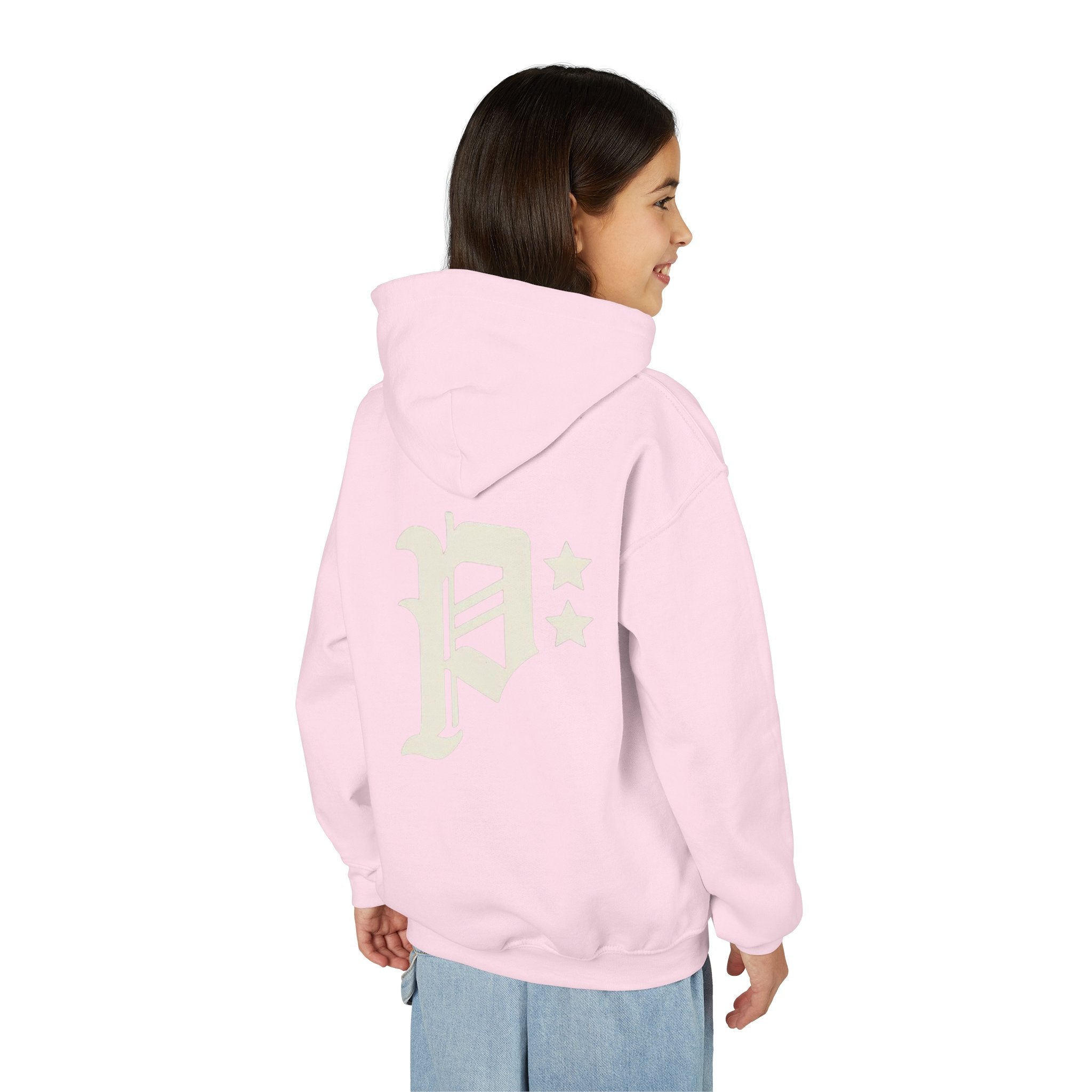 Sweat à capuche pour enfant avec motif gothique « P »