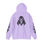 Hoodies Unisexe Tête de mort - flamme sur les manches