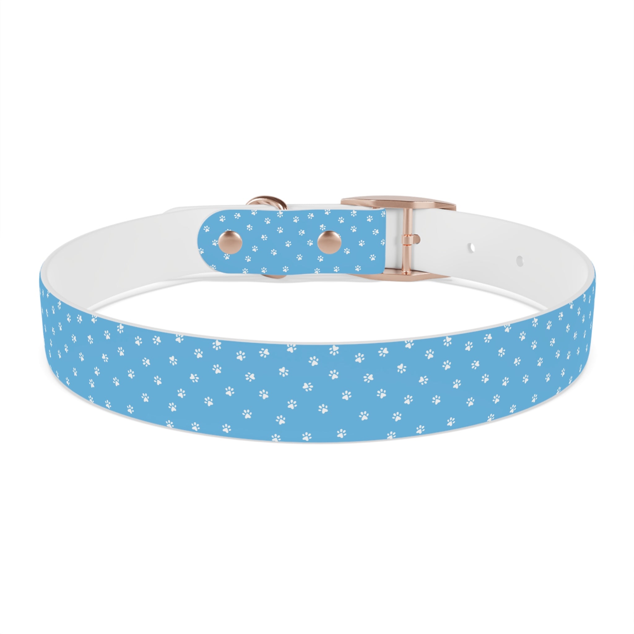 Collier pour chien à motif de patte bleue