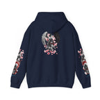 Sweat à capuche Unisexe - Crâne Ange et Démon — Sweat-shirt à motif Fleurs de Cerisier Gothiques