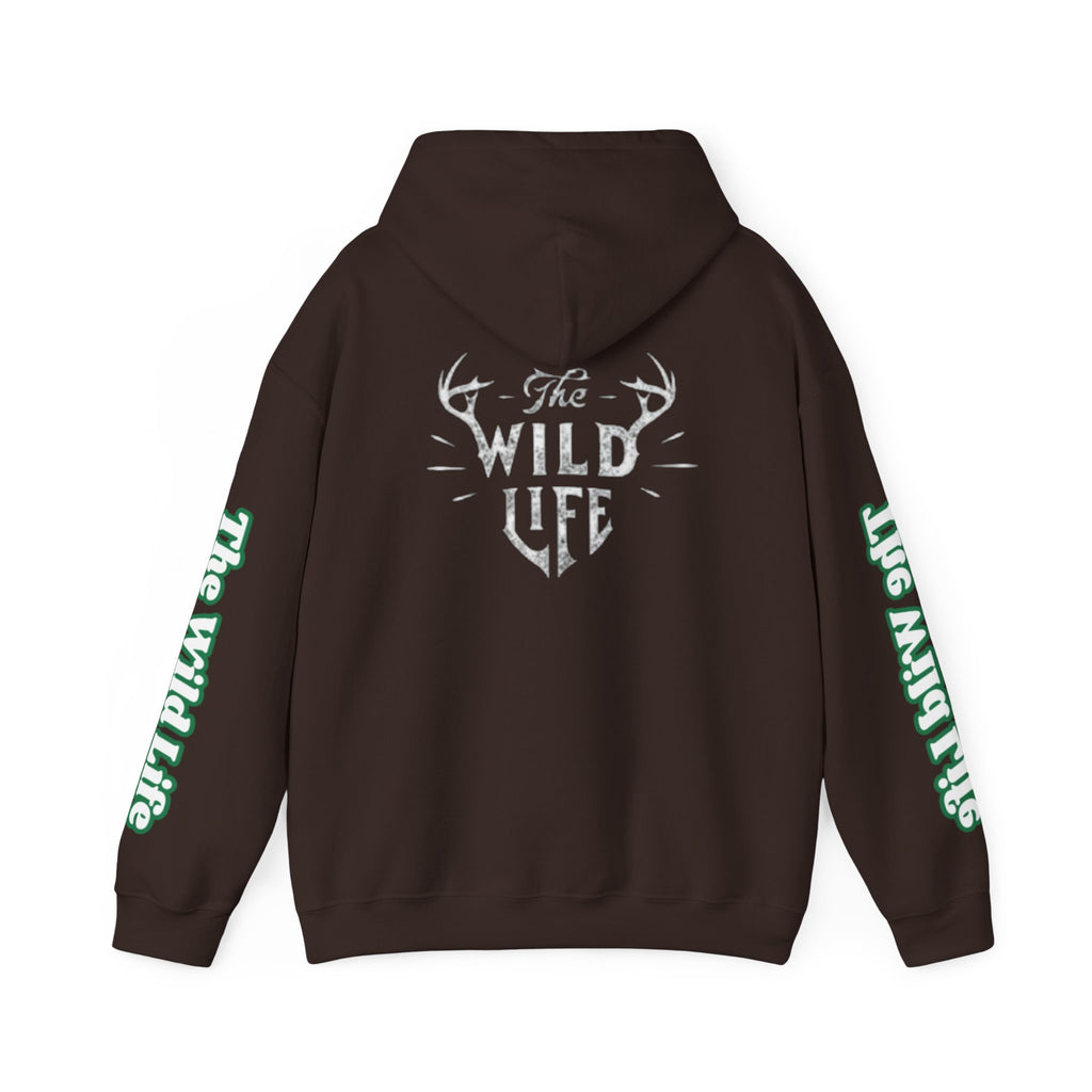 Hoodie — "The Wild Life" Antler Graphic Pullover