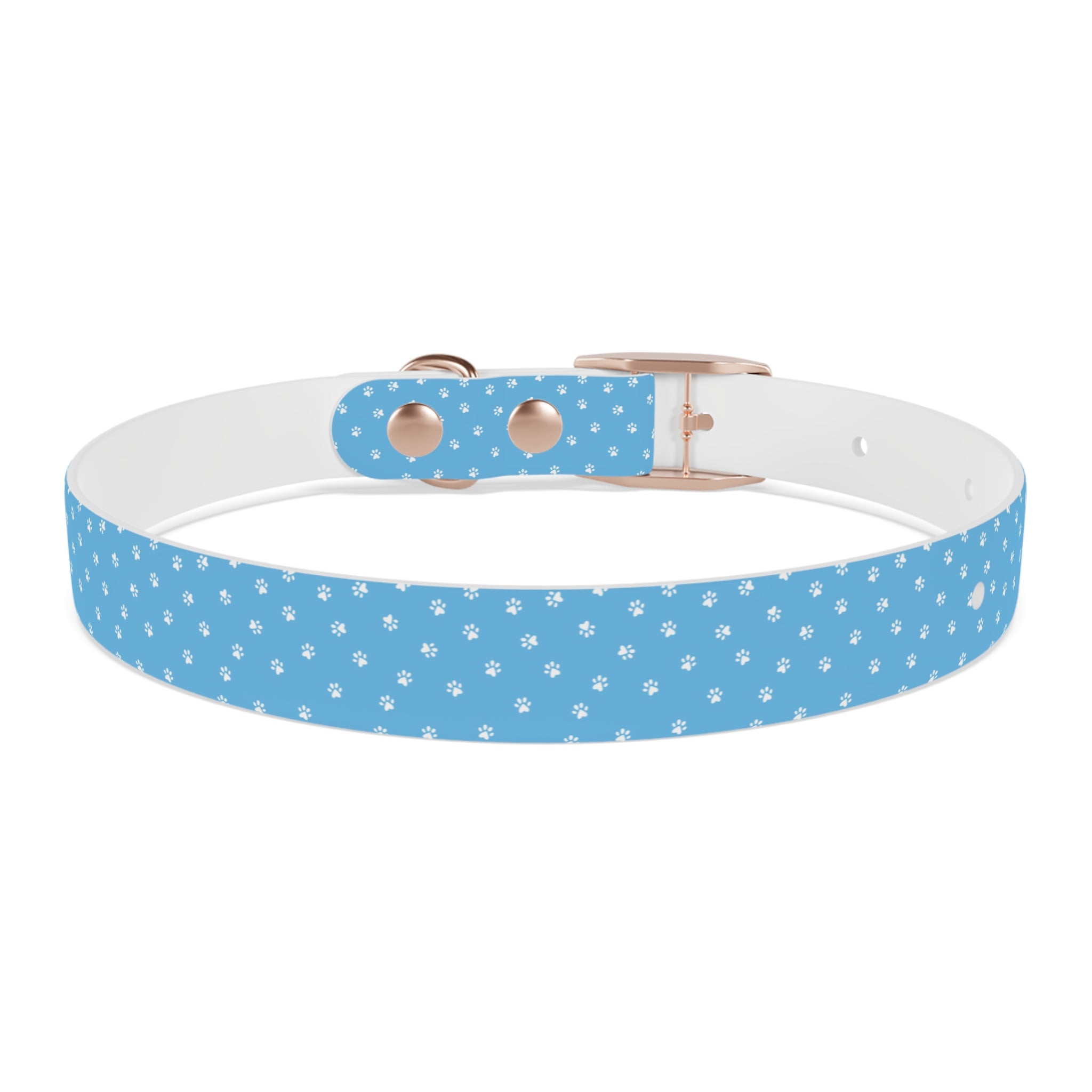 Collier pour chien à motif de patte bleue