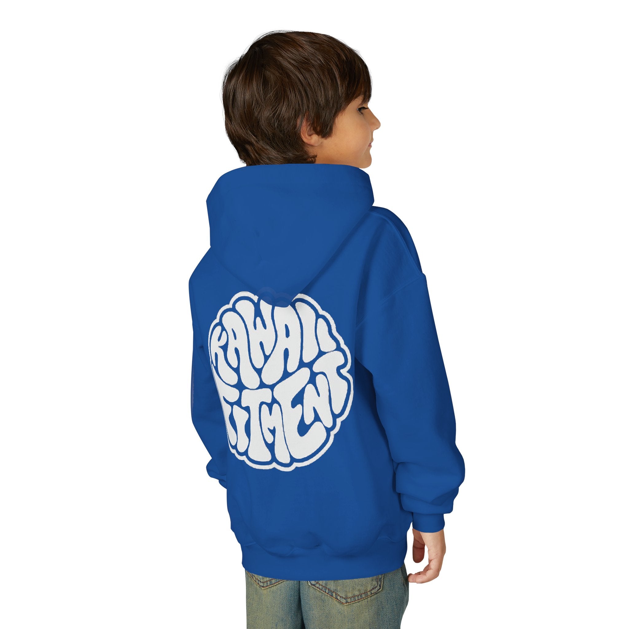 Sweat à capuche pour enfant  Logo rétro à bulles